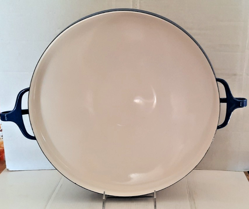 Dansk Kobenstyle IHQ Designs Paella Pan Blue Enamel Jens Harald Quistgaard 13” Dansk Kobenstyle IHQ Designs Paella Pan Blue Enamel Jens Harald Quistgaard 13”