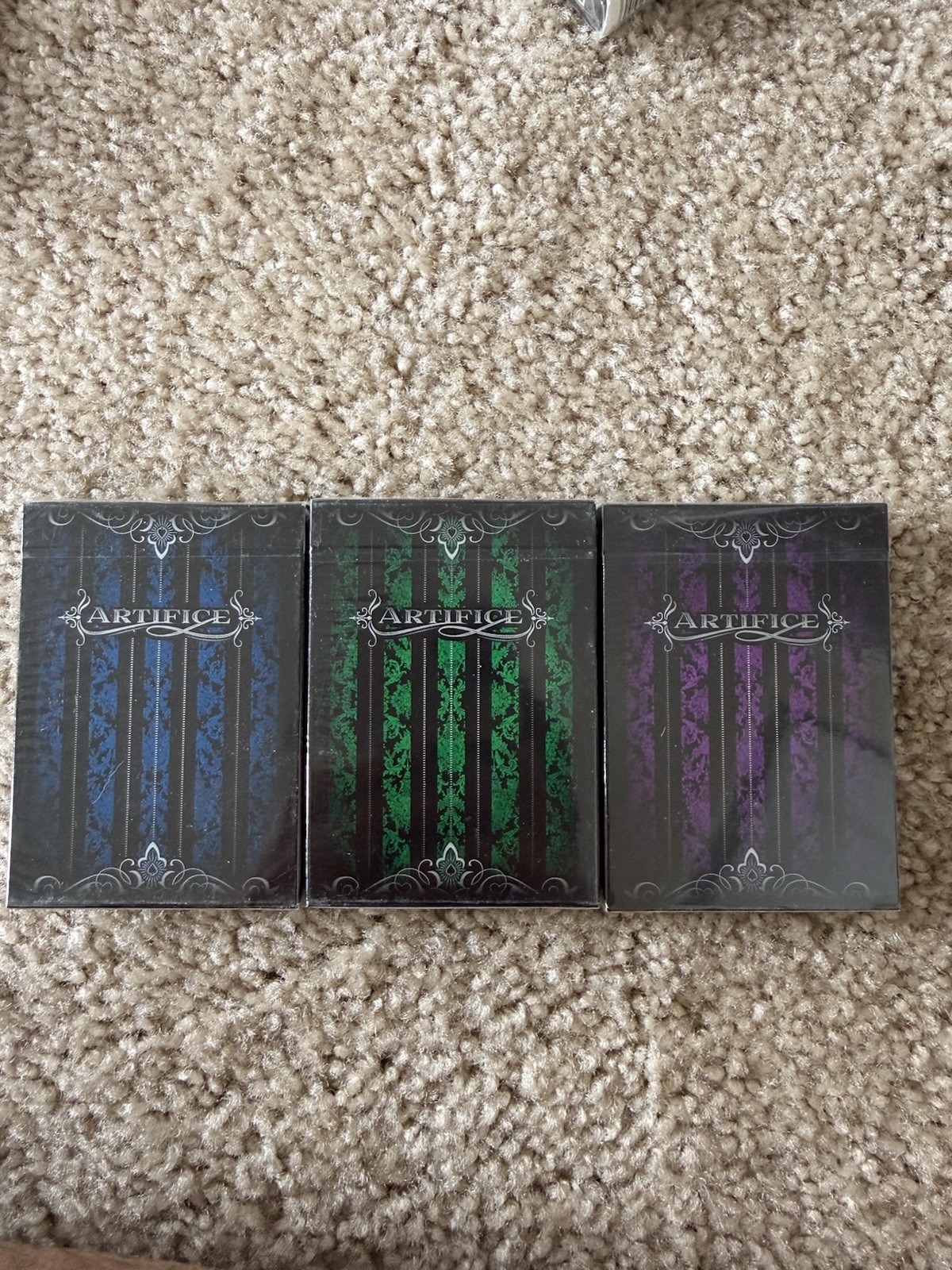 3 New Artifice  Playing Cards by Ellusionist - Rare Deck for Cardistry