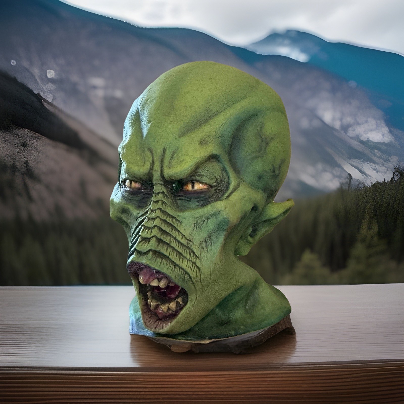 Distortions Unlimited The Last Andromeda Monster of the month Latex mask Signed