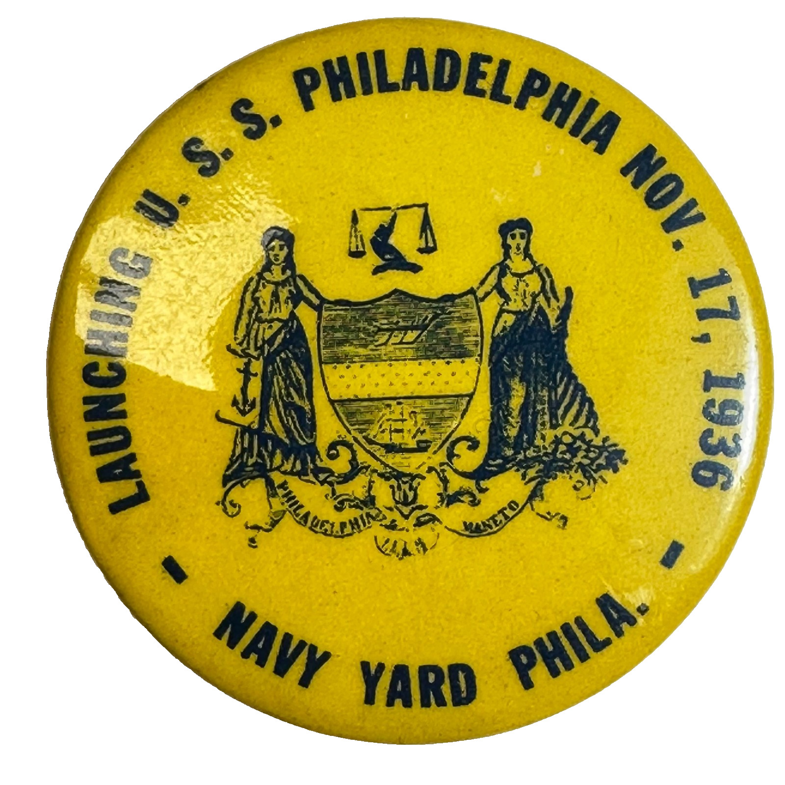 1936 Launching USS Philadelphia (CL-41) Naval Yard Phila PA 2\