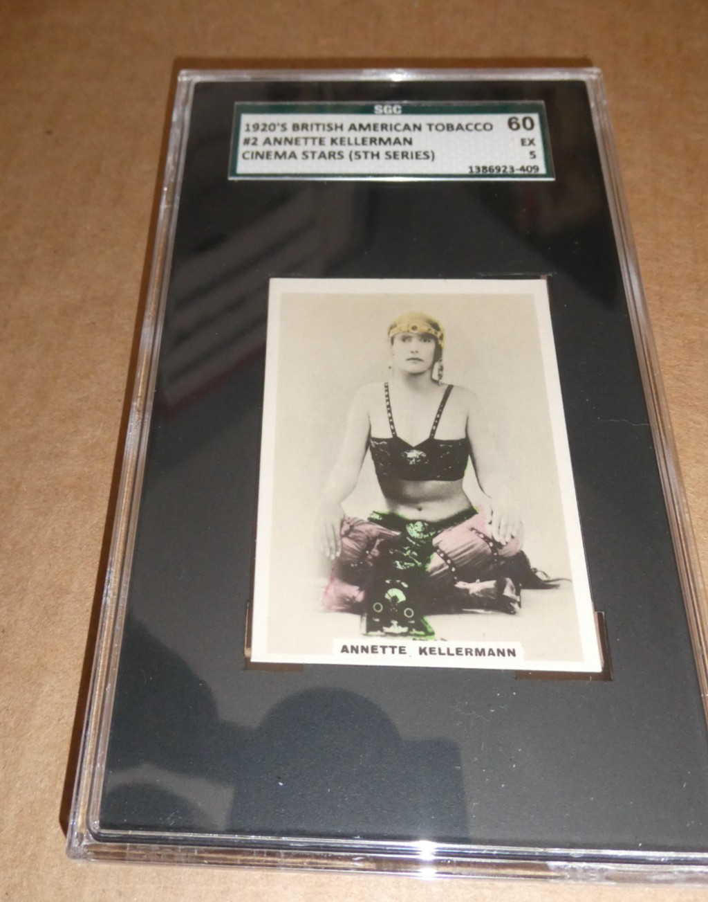 HTF SGC 5 60 1920s #2 Annette Kellerman British American Tobacco Cinema Card