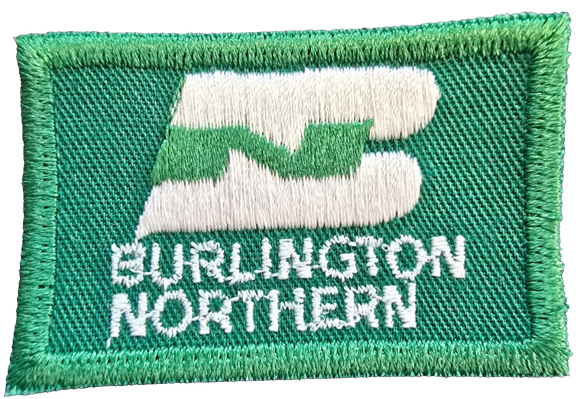 Green White BURLINGTON NORTHERN 2 1/4\