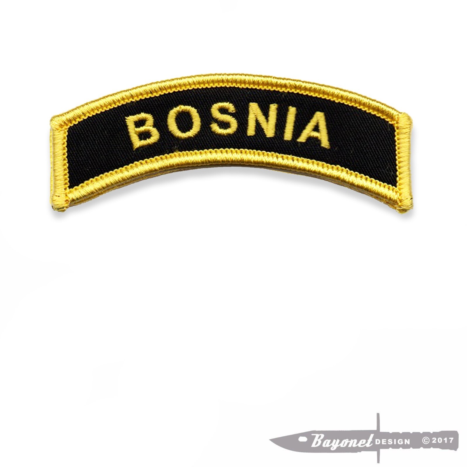 BOSNIA Tab - CVMA Style - US Army - USMC - Bosnia and Herzegovina - Camp Eagle