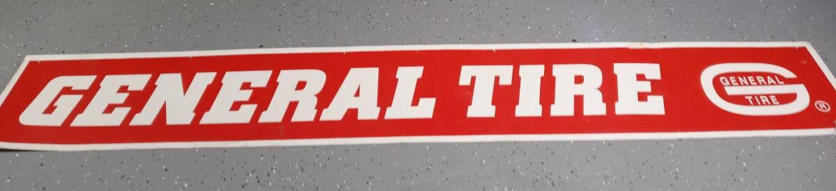 GENERAL TIRE METAL SIGN 10 FOOT VINTAGE OVERSIZED NOS MANCAVE MINT SHAPE🔥 