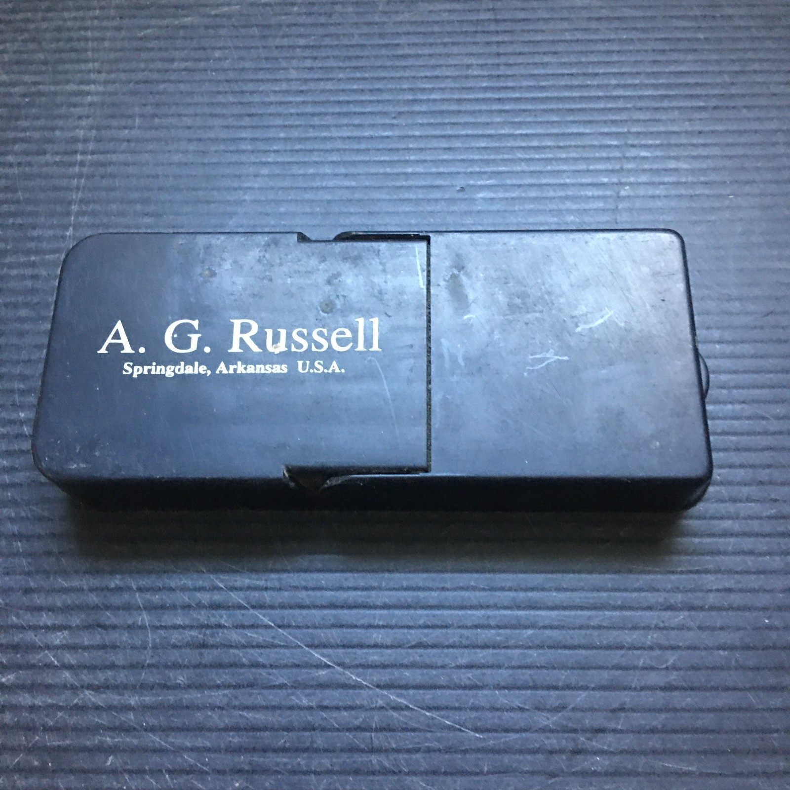 Vintage A.G. Russell Ceramic Field Sharpener by Lohman Mfg