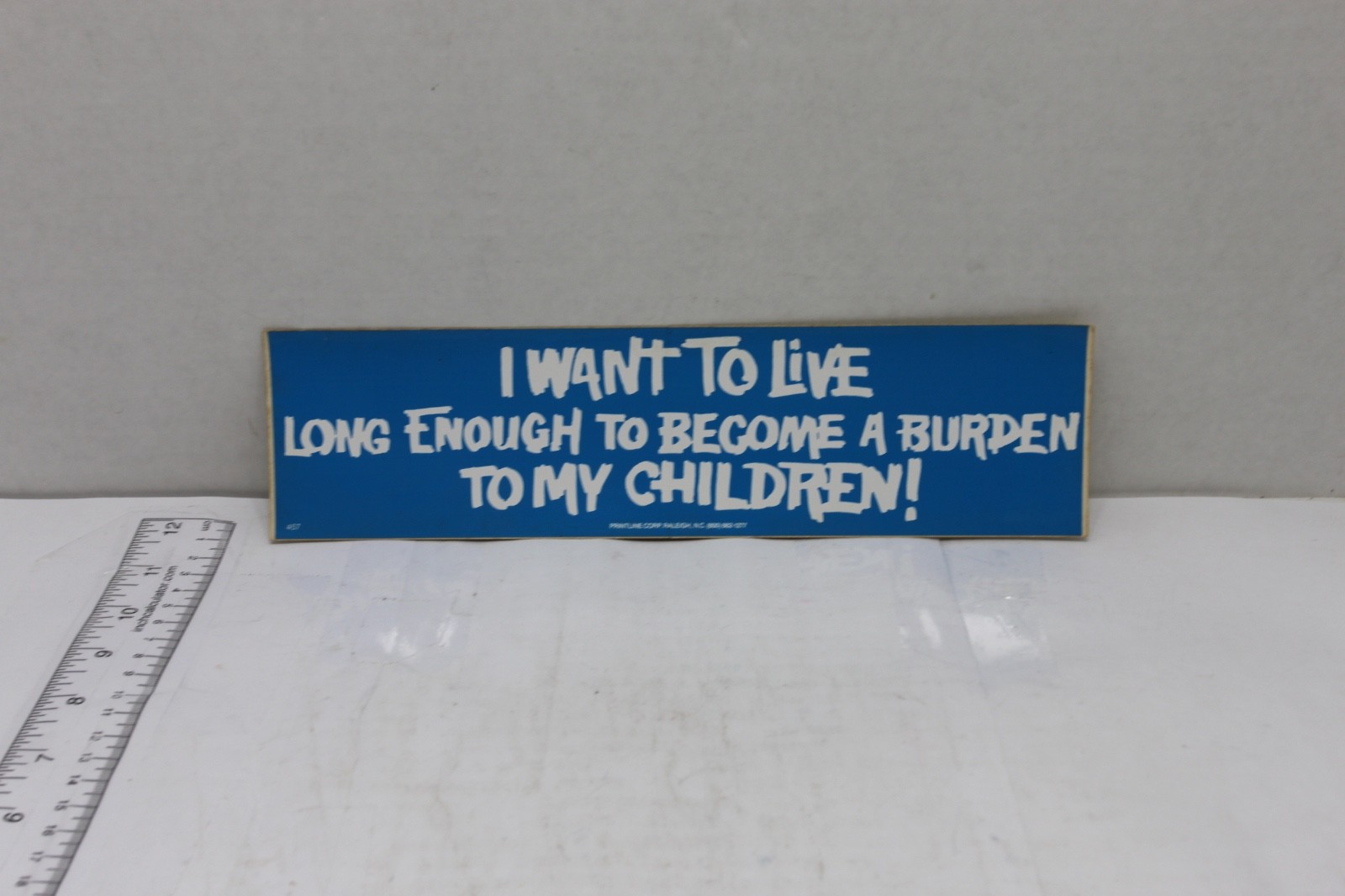 10in x 3in Bumper Sticker \