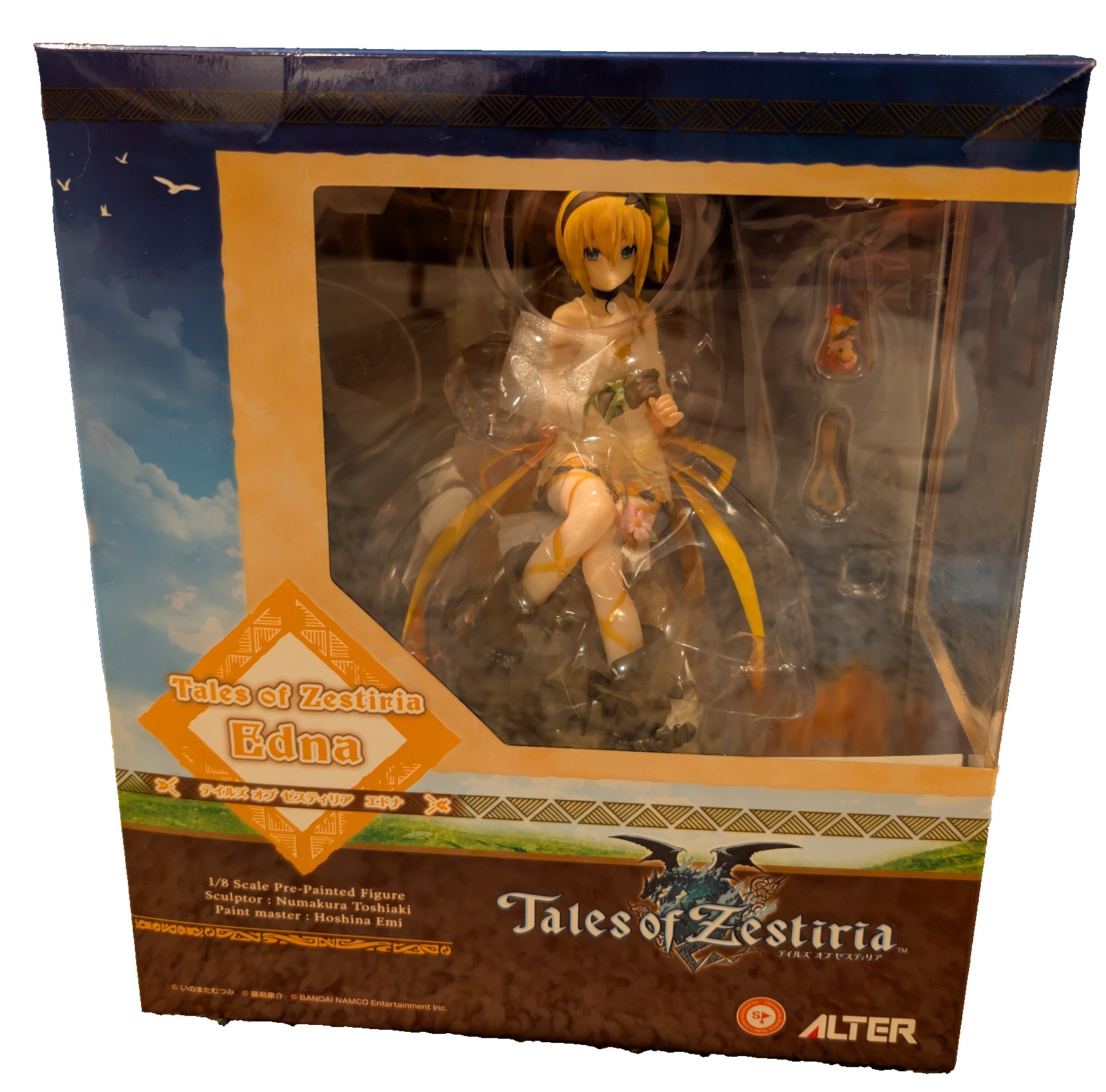 ALTER Tales of Zestiria Edna 1/8 Scale Pre-Painted Figure open box