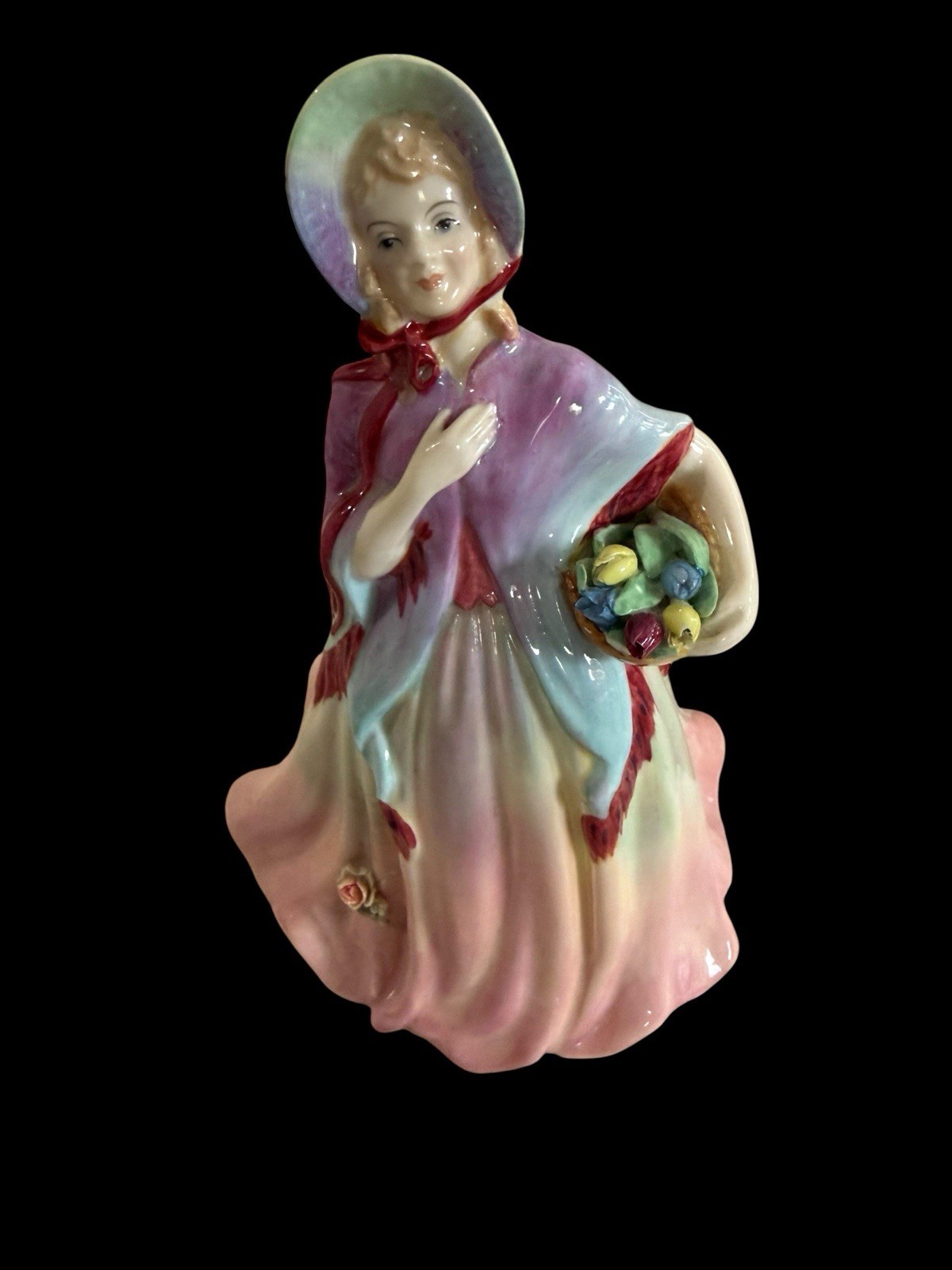 Vintage 1920’s Signed Paragon Figurine “Alice” Woman Holding Flowers 7.75” Vintage 1920’s Signed Paragon Figurine “Alice” Woman Holding Flowers 7.75”