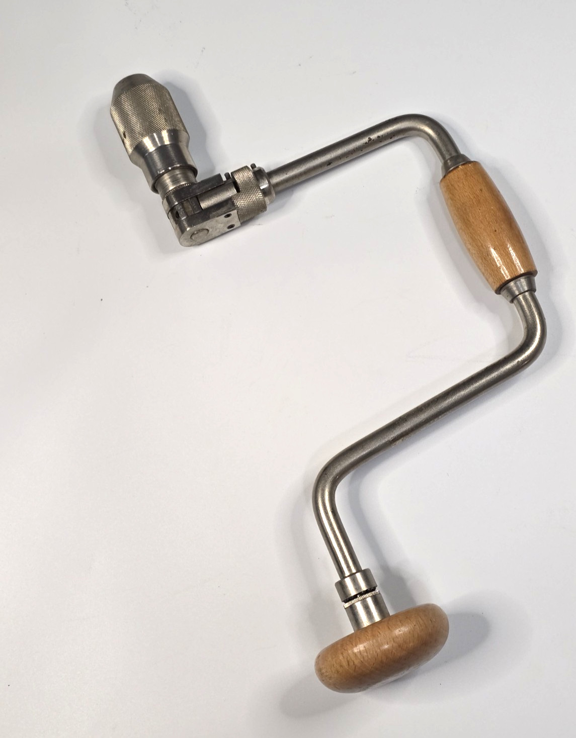 Rare Witherby Tool Company Ratcheting 2-Jaw Hand Brace Drill - Made in Spain