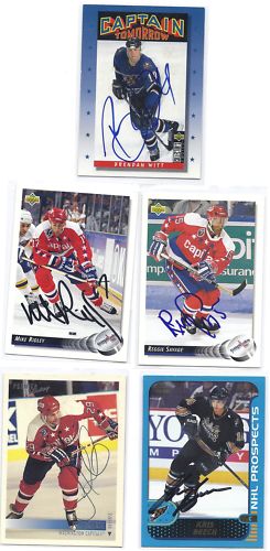 Kris Beech Signed Hockey Card Washington 2001 Rookie