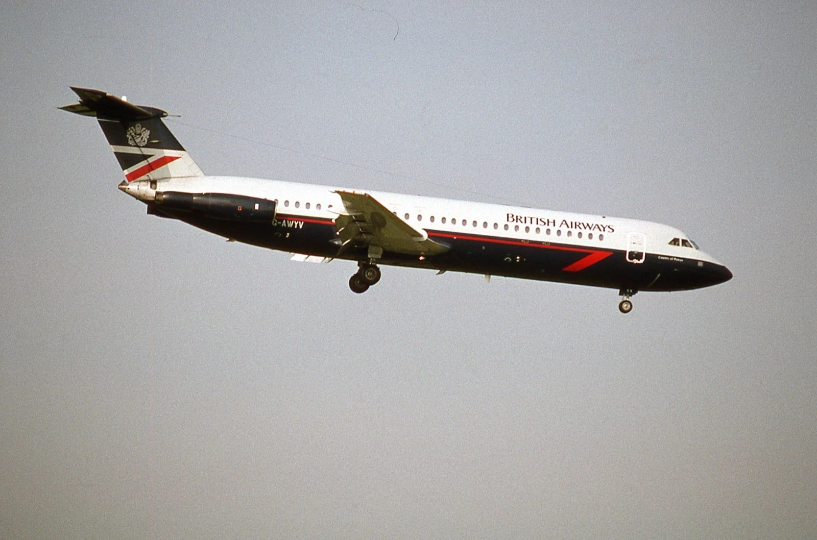 Original Aircraft Slide - 10 x slides of various BAC 1-11's     (B062)