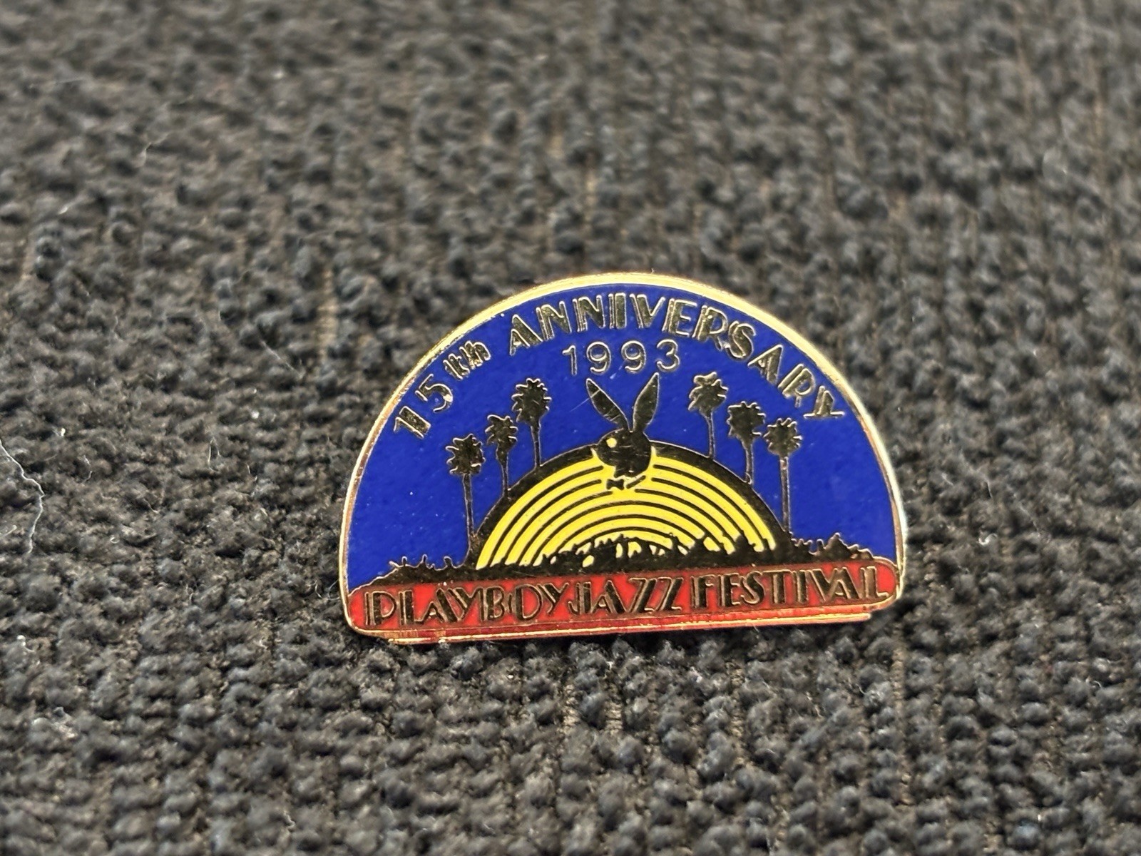 Vintage Rare 1993  Playboy Pin Jazz Festival  15th Anniversary