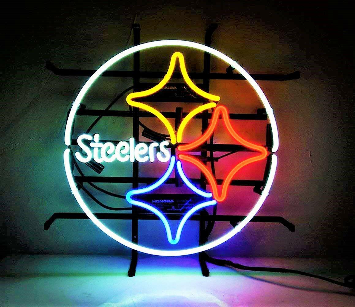 New Pittsburgh Steelers Neon Light Sign Bar Beer Pub Wall Decor Artwork17\