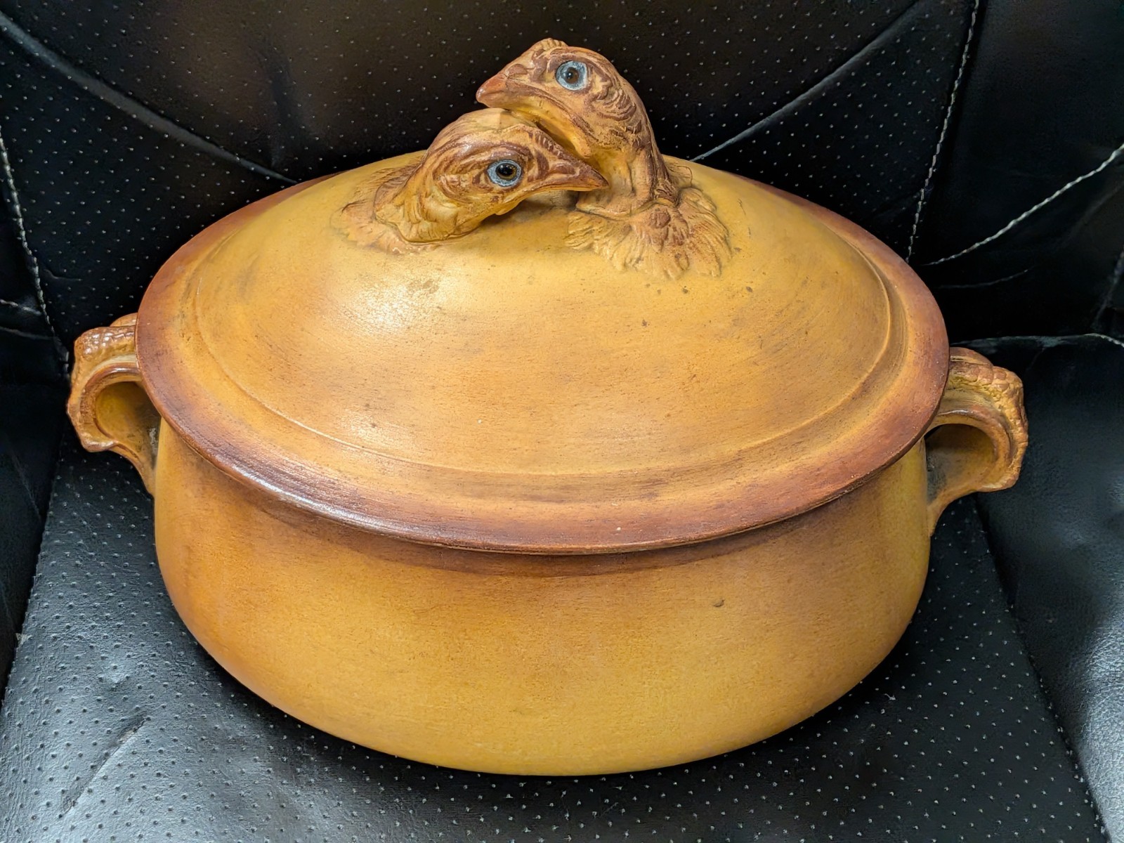 Pillivuyt French Porcelain Chicken Tureen Antique Large Covered Dish