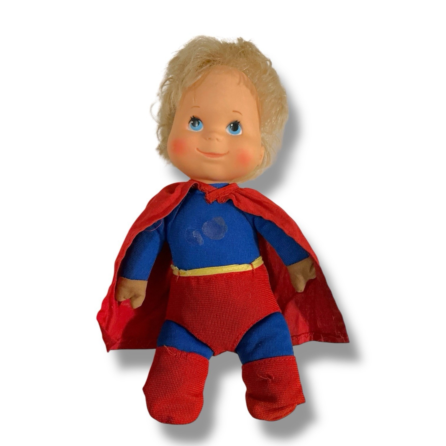 Vintage 1976 Baby Superman Doll Amsco Milton Bradley Blonde Boy Doll Toy Vintage 1976 Baby Superman Doll Amsco Milton Bradley Blonde Boy Doll Toy