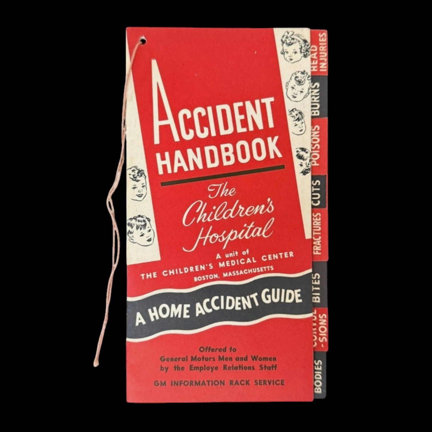 Vintage 1950 GM Accident Handbook Child Safety Ephemera #825