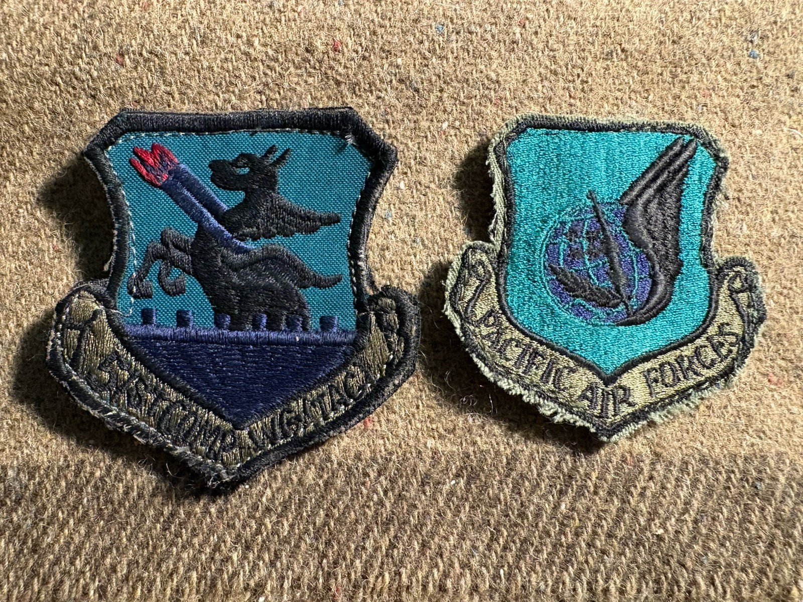 1980’s USAF Lo Viz Pilot Flight Squadron Patches ~ 51st TFW ~ PACAF ~ Hook Loop