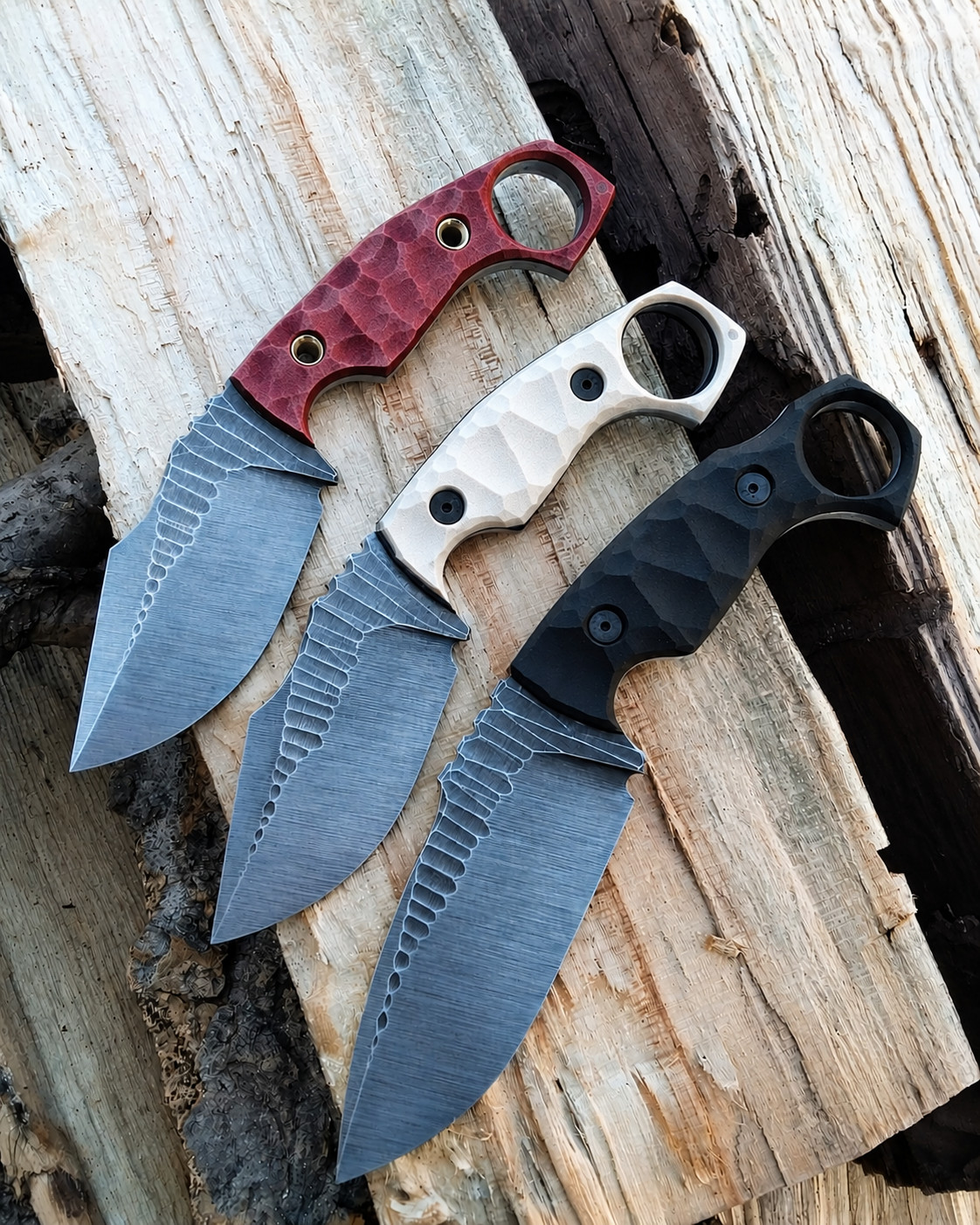 Phantom Talon Karambit D2 Steel Knife Micarta Handle Fixed Blade EDC Gift