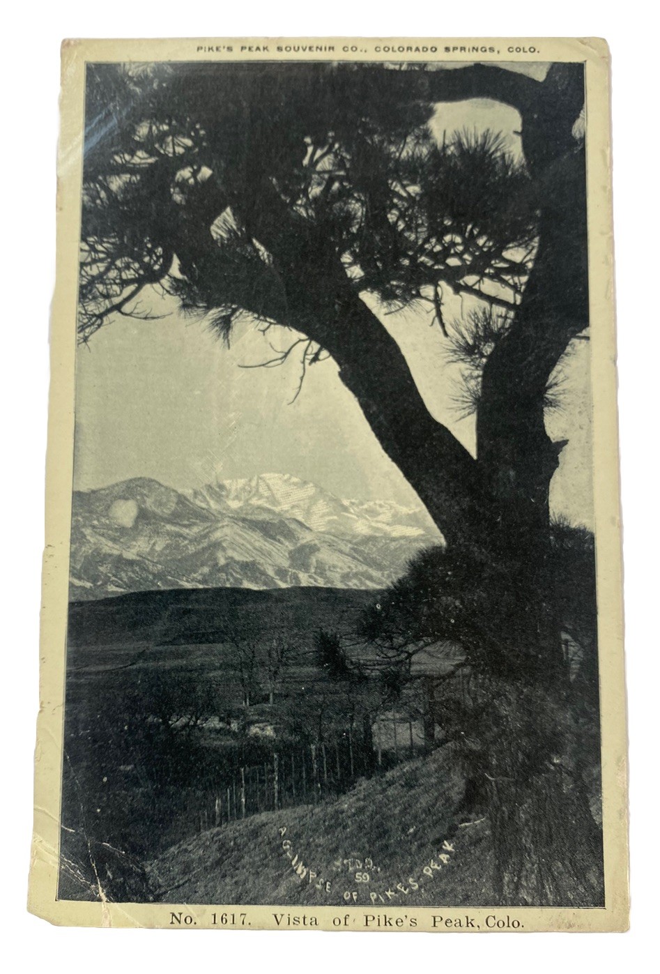 Pike\'s Peak Landscape View ~ Colorado CO ~ Antique 1900s Postcard Pike\'s Peak Landscape View ~ Colorado CO ~ Antique 1900s Postcard
