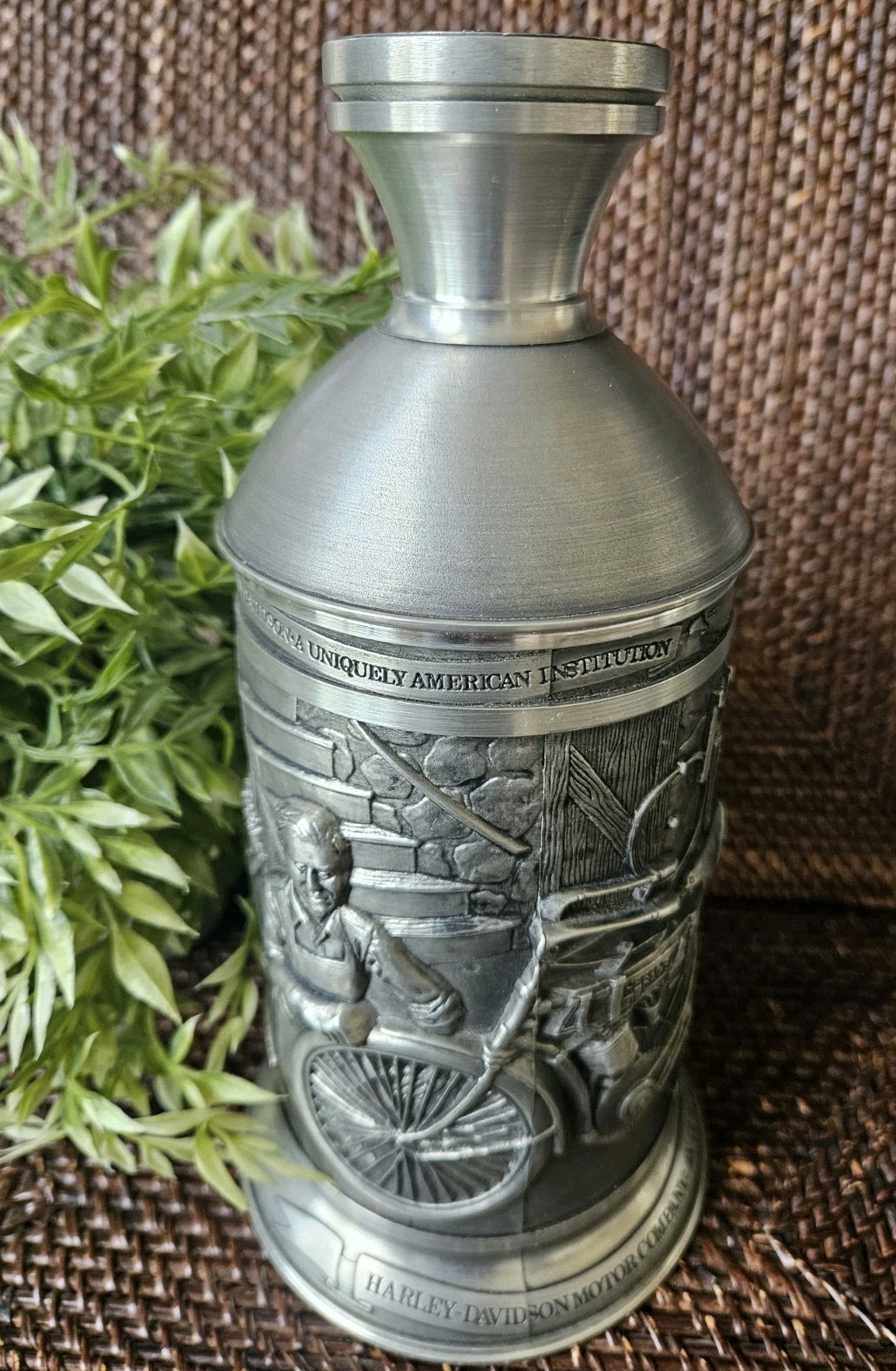 RARE Vintage 1988 Harley-Davidson Limited Edition 55/2000 Pewter Decanter