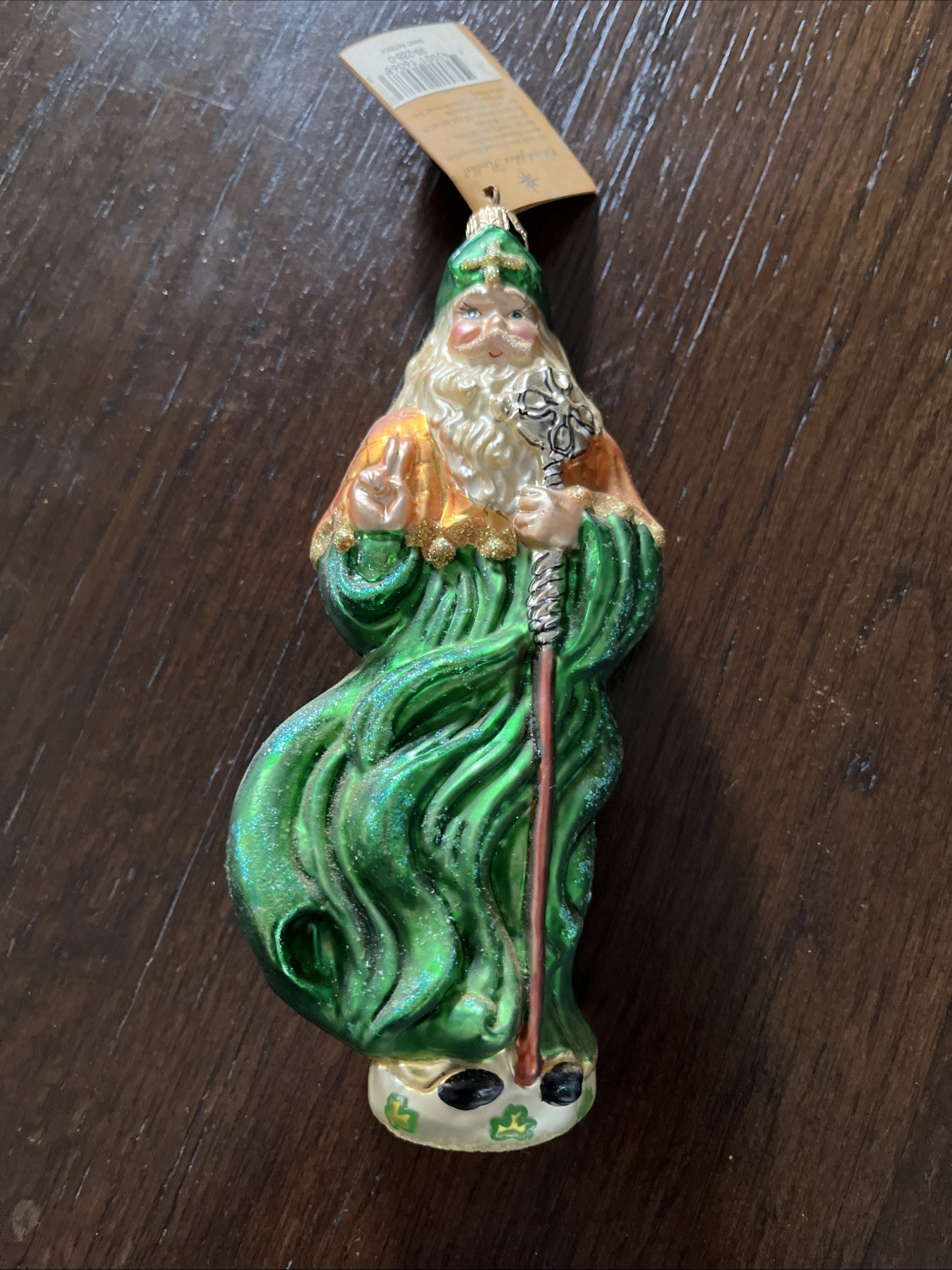 Christopher Radko ST PATRICK Ornament 7” Full Size