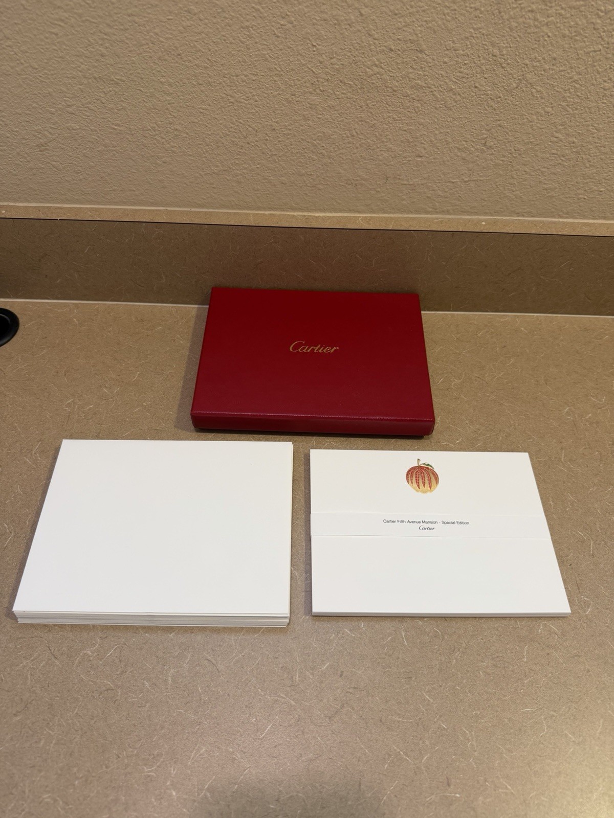 Cartier Fifth Avenue Mansion Special Edition Box Set Stationery 12 Cards Envelop