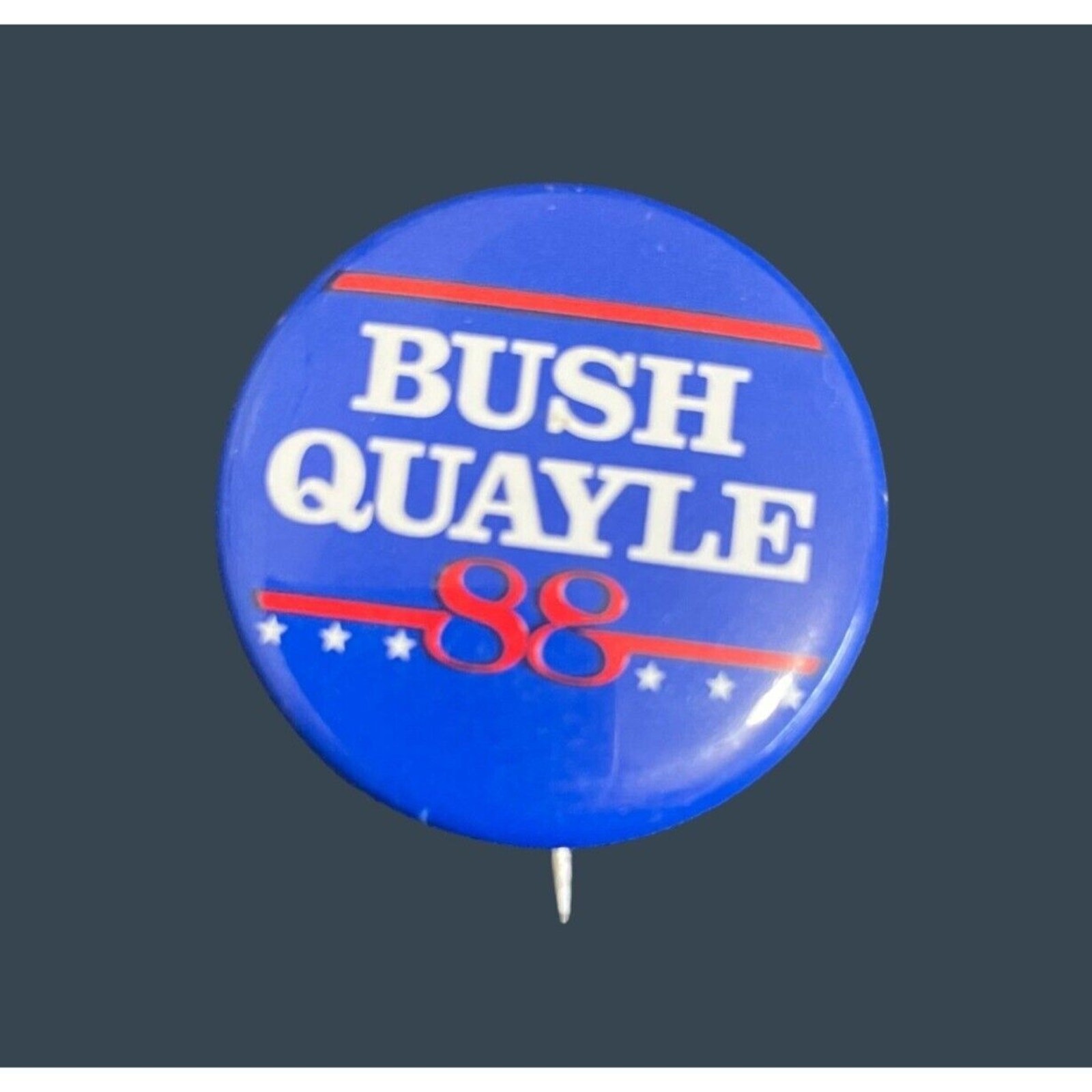 Vintage Bush Quayle \'88 Presidential Campaign Pin
