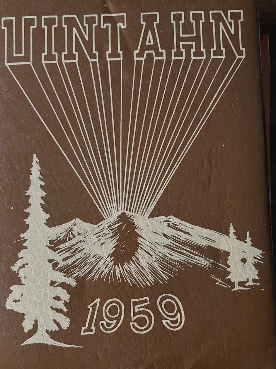 1959 Uintah High School Uintahn Yearbook Vernal Utah Jerry Smith Signed Vintage