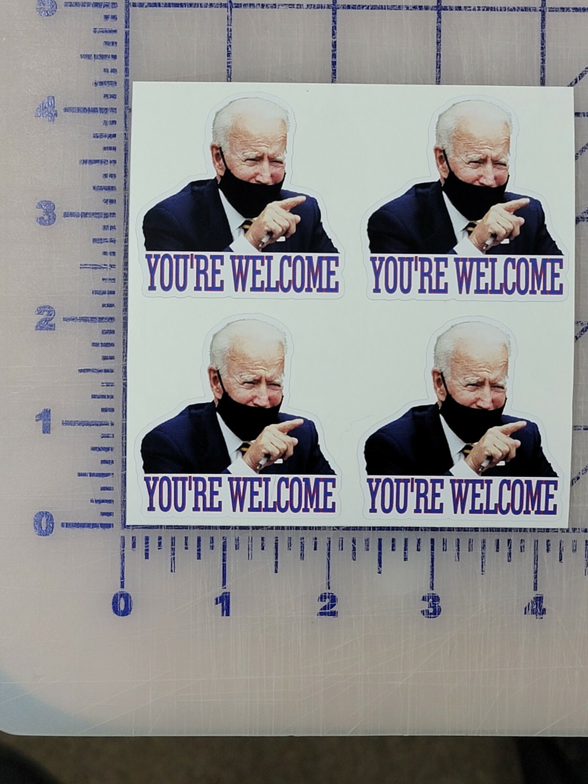 You're Welcome I did that Gas Pump Sticker Democrat President Joe Biden 4 pack