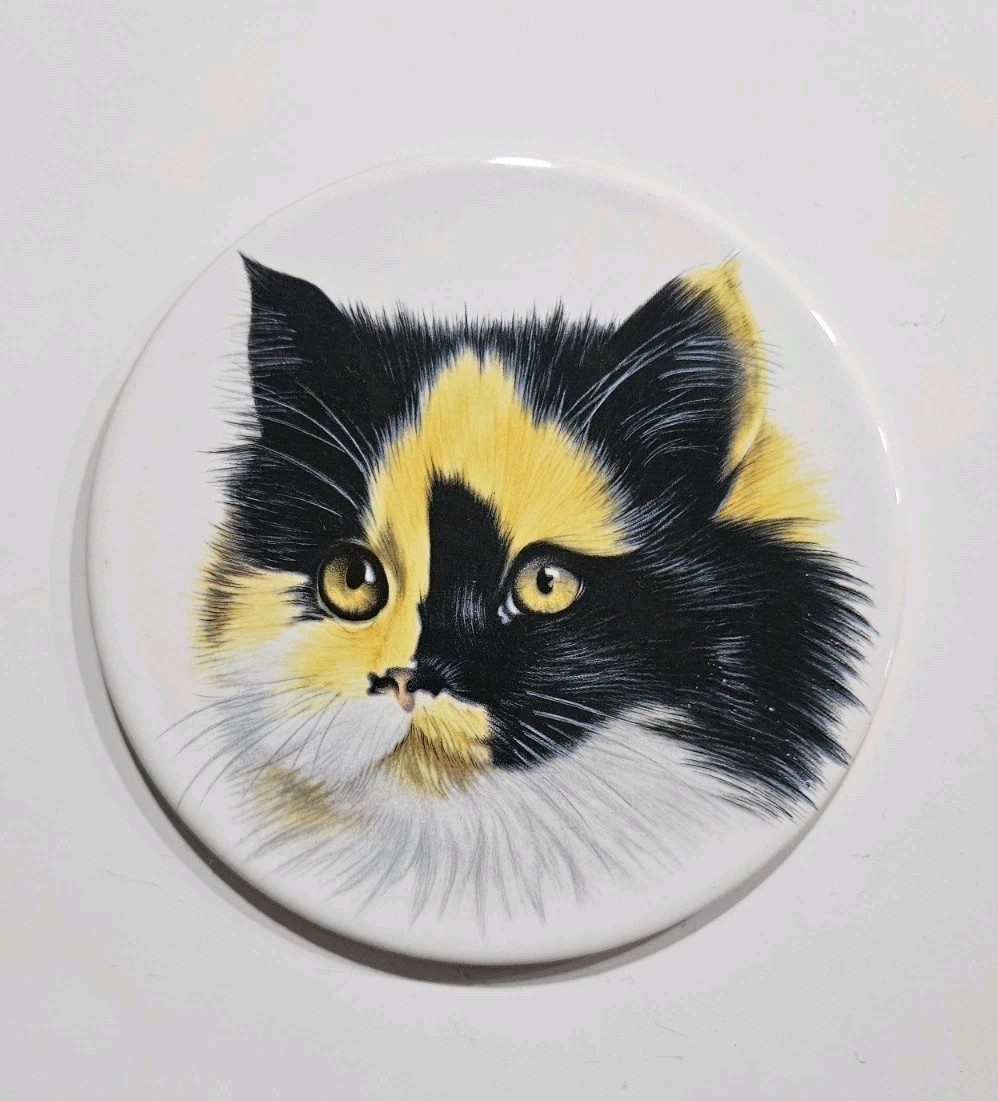 Vintage Hyalyn 507 Calico Cat Trivet/Wall Hanging Decor Ceramic 6