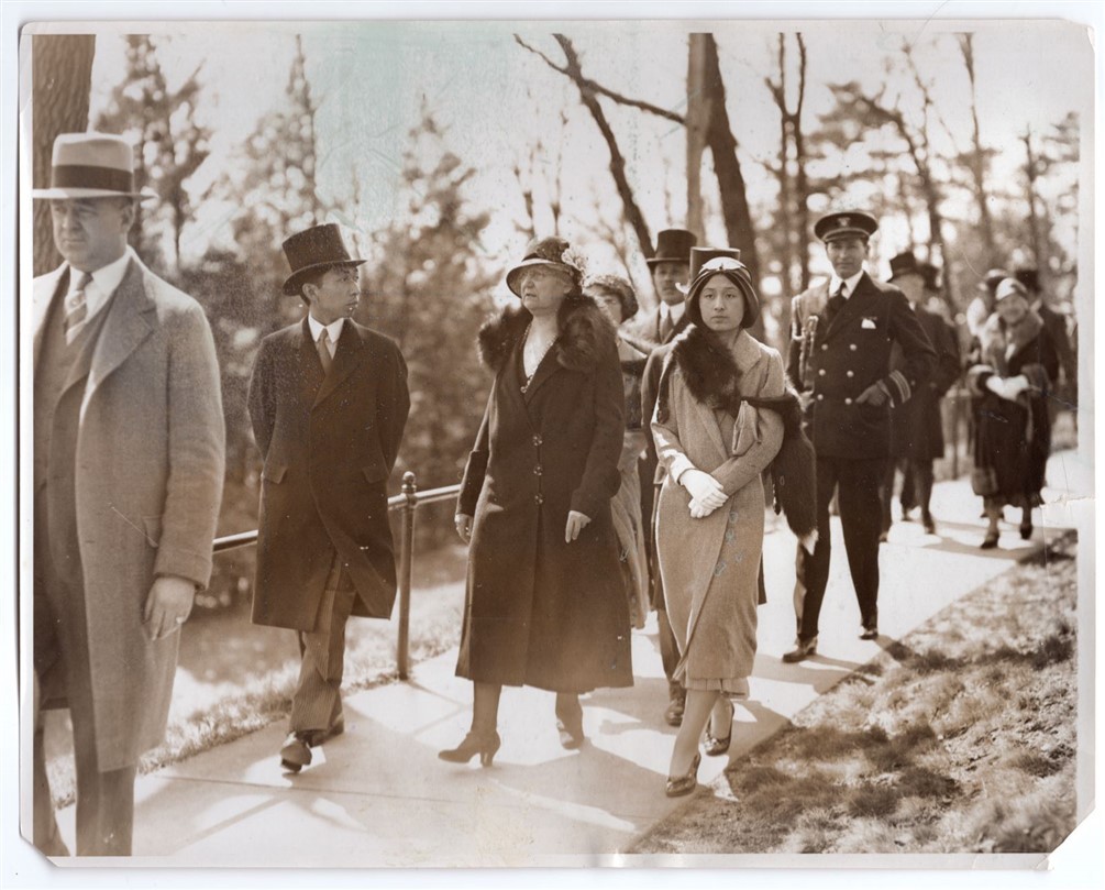 1931 Japanese Prince & Princess Takamatsu Visit Wellesley College Mass. Photo