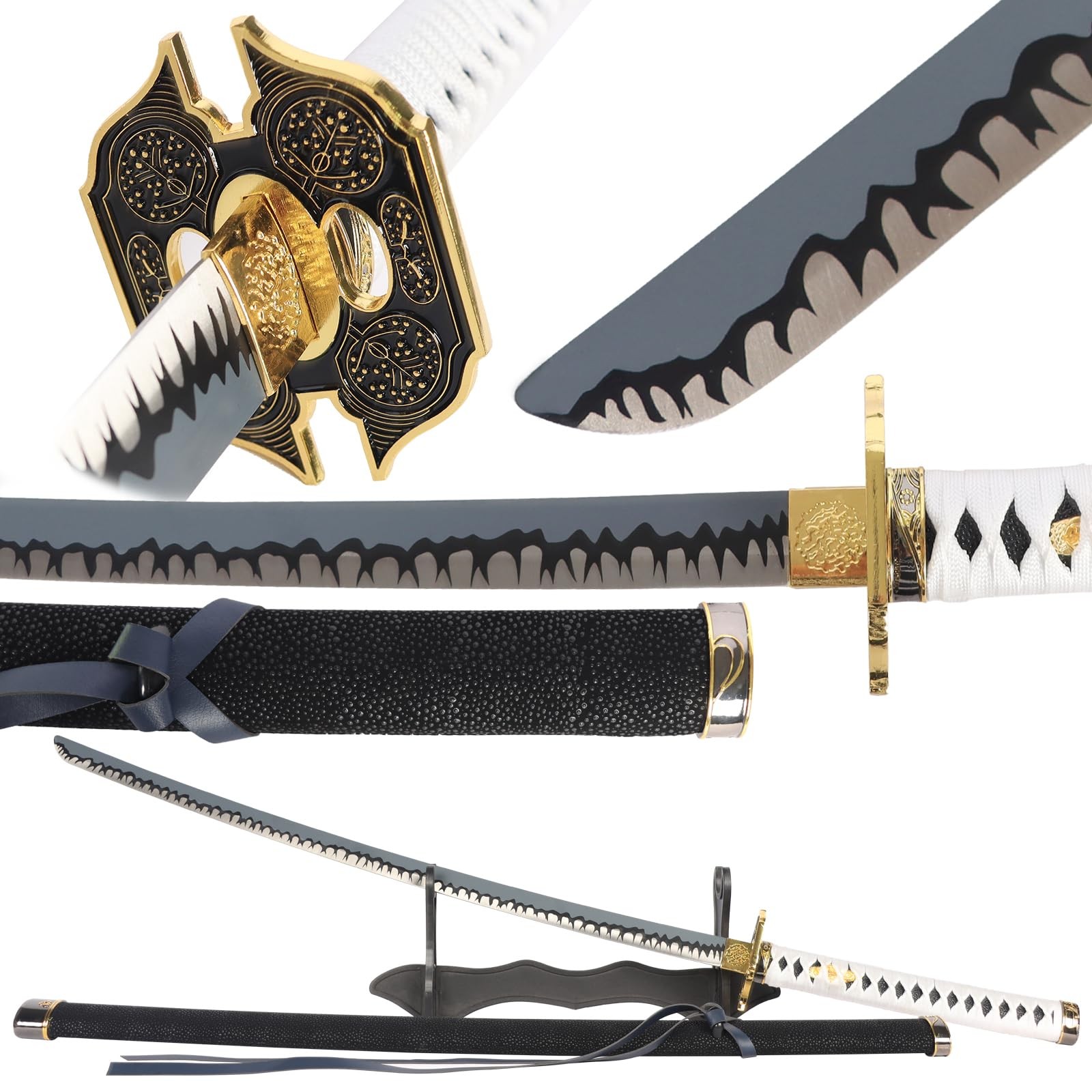 Yamato Sword,41Inches Stainless Steel Katana Real Metal Hand Forged,Game 1:1 Cos