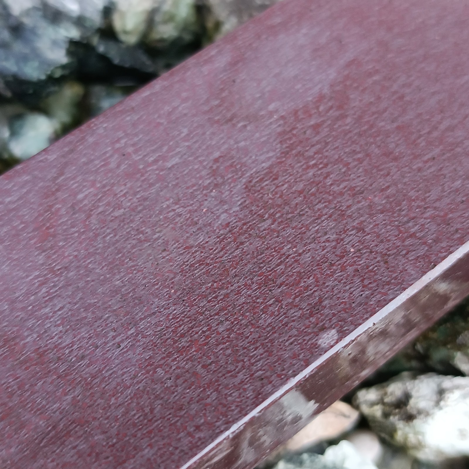 OLD BELGIUM SHARPENING STONE ORIGINAL CARDBOX  LABEL BBW LALORRAINE Rouge DuSalm