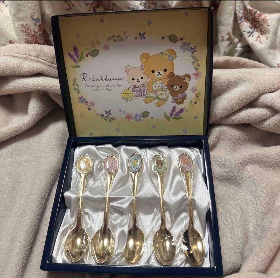 Rilakkuma ABC Cooking Studio Spoon 5pc Set Kitchen Utensils Unused Rilakkuma ABC Cooking Studio Spoon 5pc Set Kitchen Utensils Unused