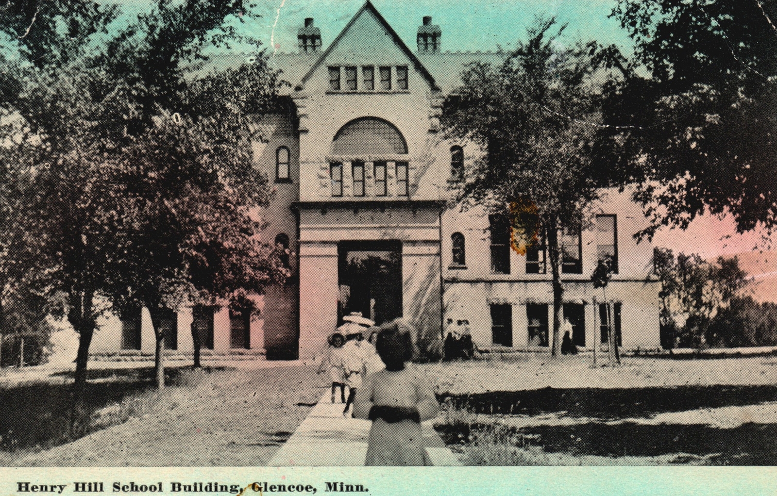 Henry Hill School Building Campus Glencoe Minnesota MN Vintage Postcard 1929 Henry Hill School Building Campus Glencoe Minnesota MN Vintage Postcard 1929