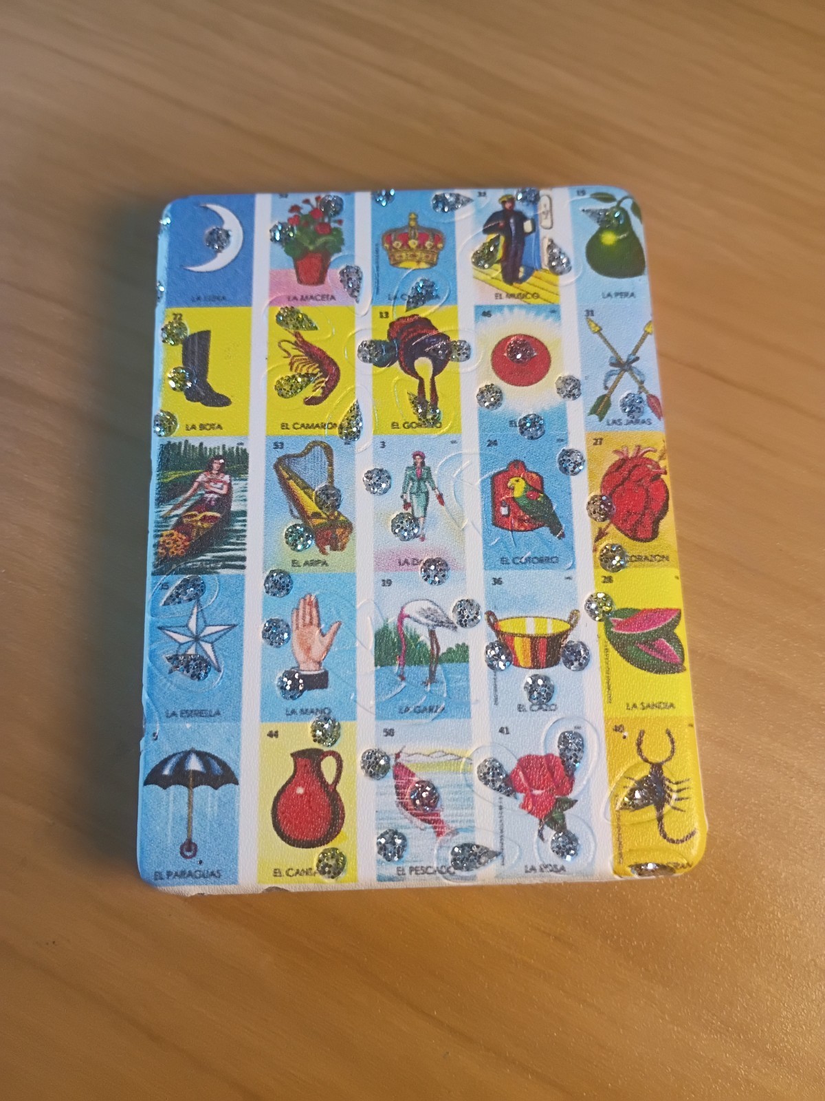 Loteria Mexicana , Mexican lottery theme  compact personal mirror, beautiful