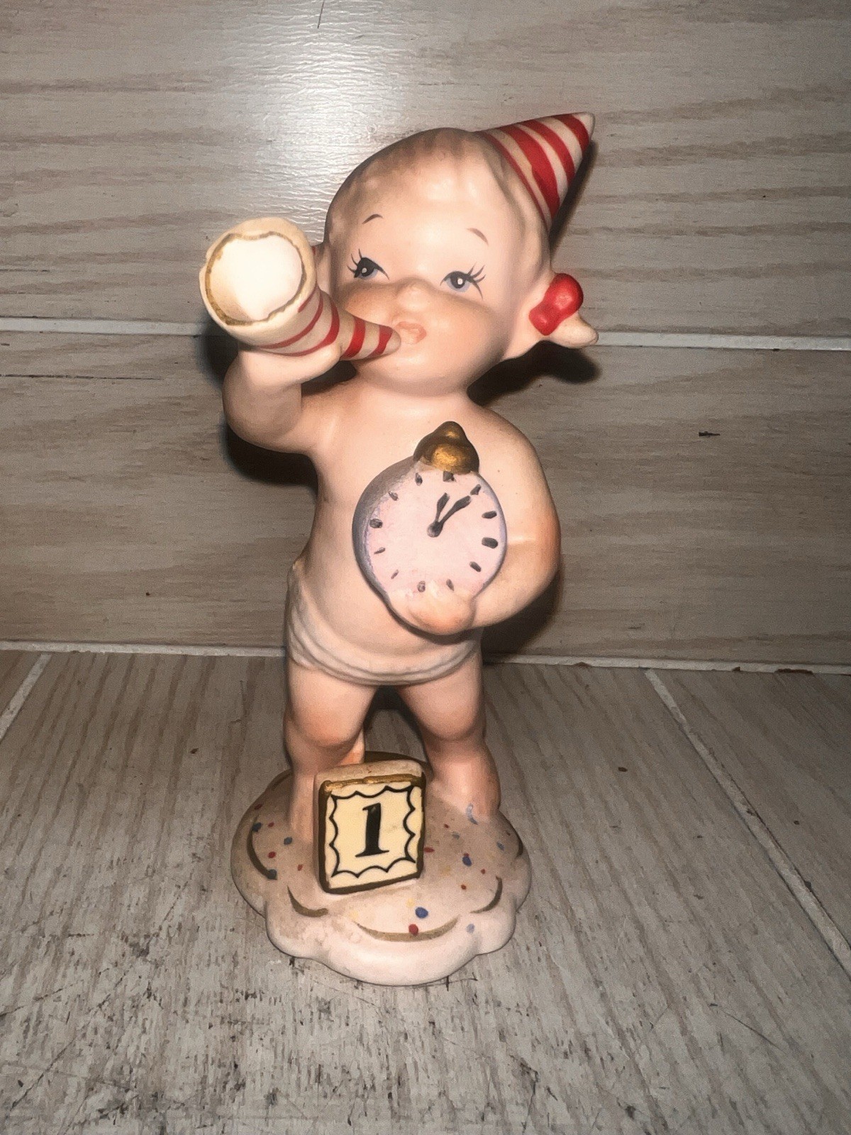 Vintage Napco Japan Ceramic Calendar Cutie January Baby Girl Figurine C-5761 MCM Vintage Napco Japan Ceramic Calendar Cutie January Baby Girl Figurine C-5761 MCM