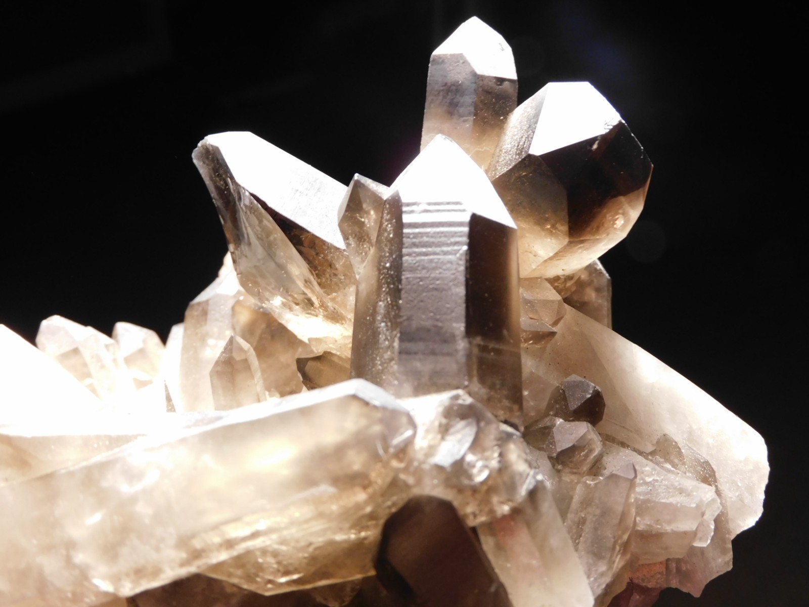 BIG Super Nice SMOKY Quartz Crystal Cluster From Brazil 1204gr