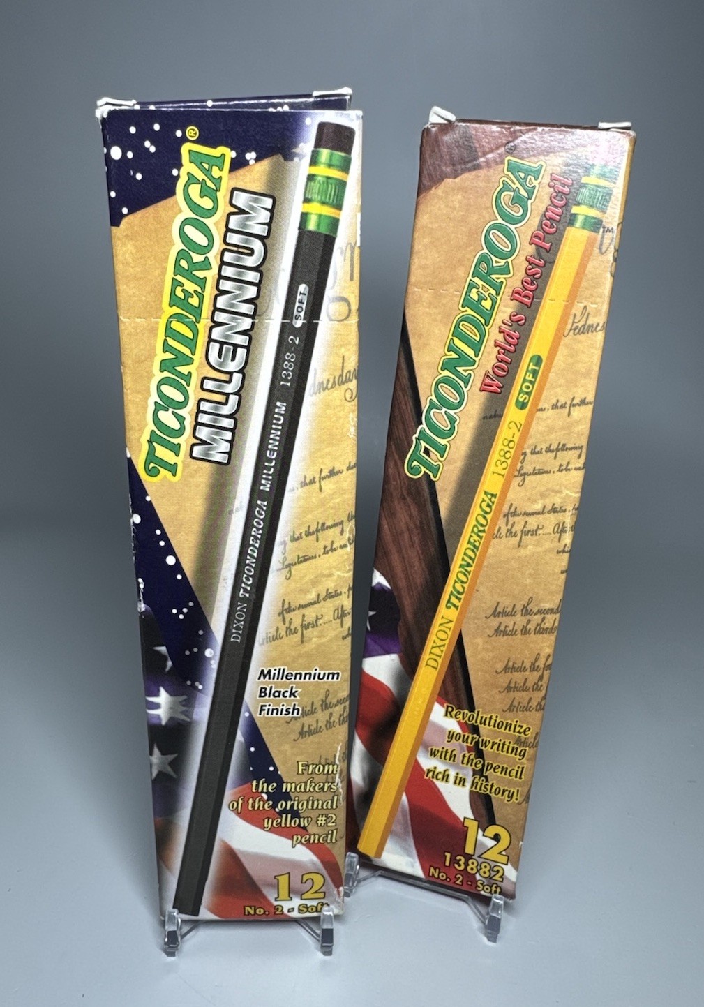 Dixon Ticonderoga Lot Of 2 - Millenium Black Finish & Ticonderoga 1388-2 Soft Dixon Ticonderoga Lot Of 2 - Millenium Black Finish & Ticonderoga 1388-2 Soft