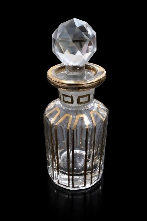  Antique Baccarat Crystal Perfume Bottle c 1900