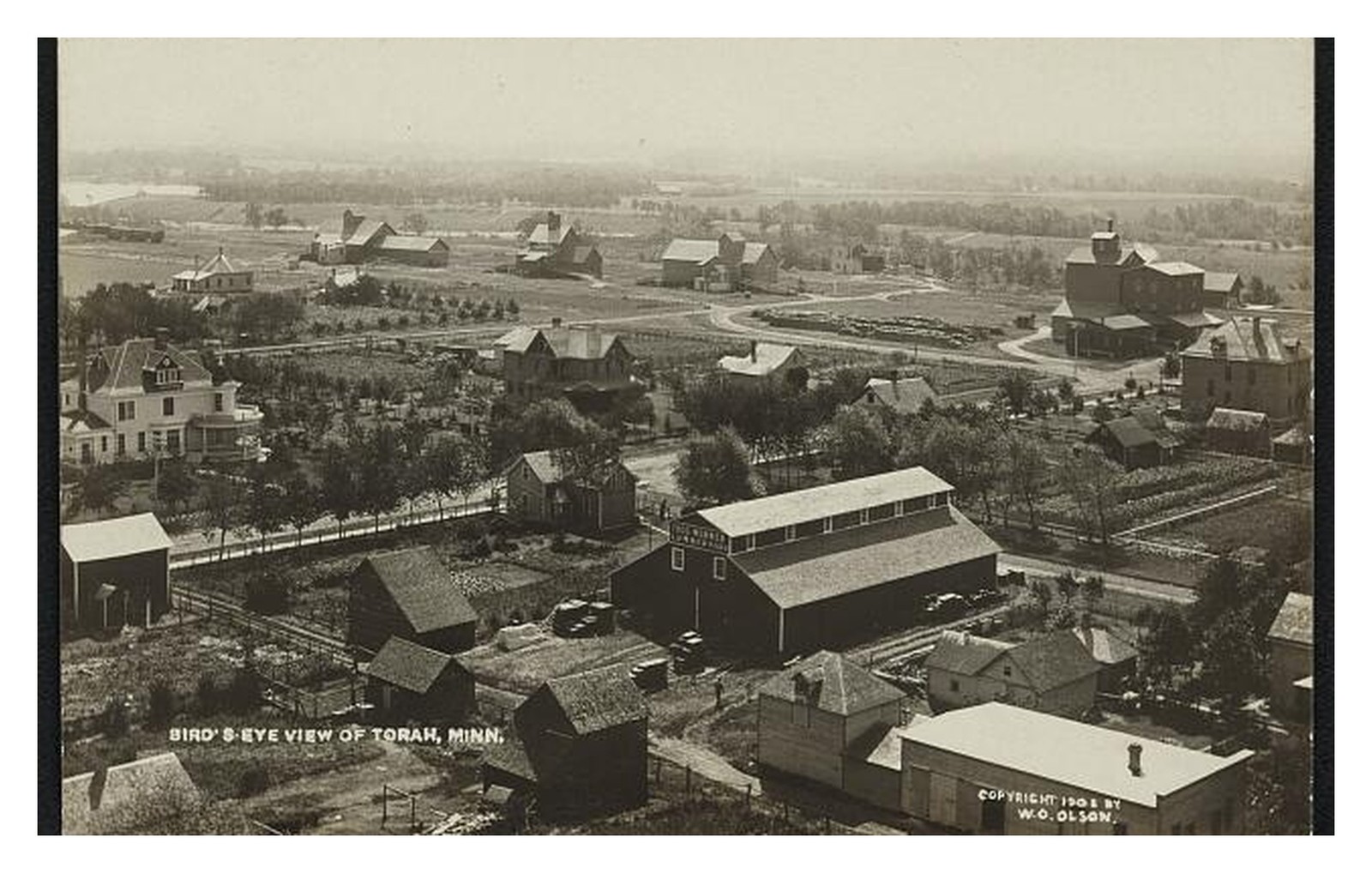 Torah Minnesota Bird's-Eye View Standard Postcard Torah Minnesota Bird's-Eye View Standard Postcard