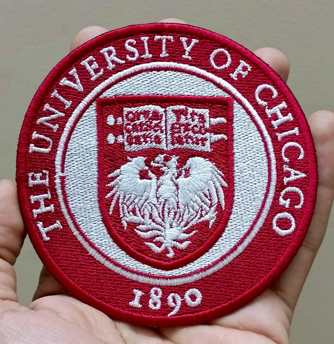 University Of Chicago Logo Iron On Patch-Sew On Patch - Embroidered Patch 4\