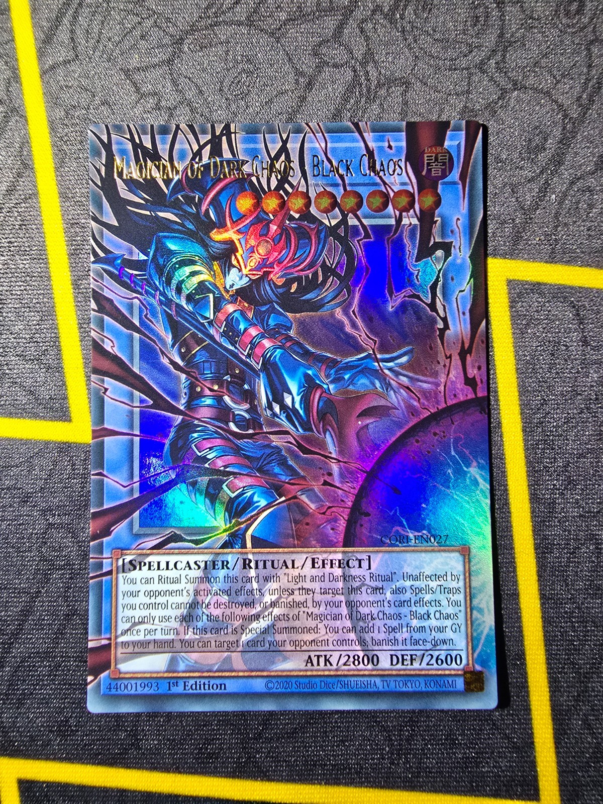 Magician of Dark Chaos - Black Chaos CORI-EN027 Ultra Rare Extended Art YuGiOh