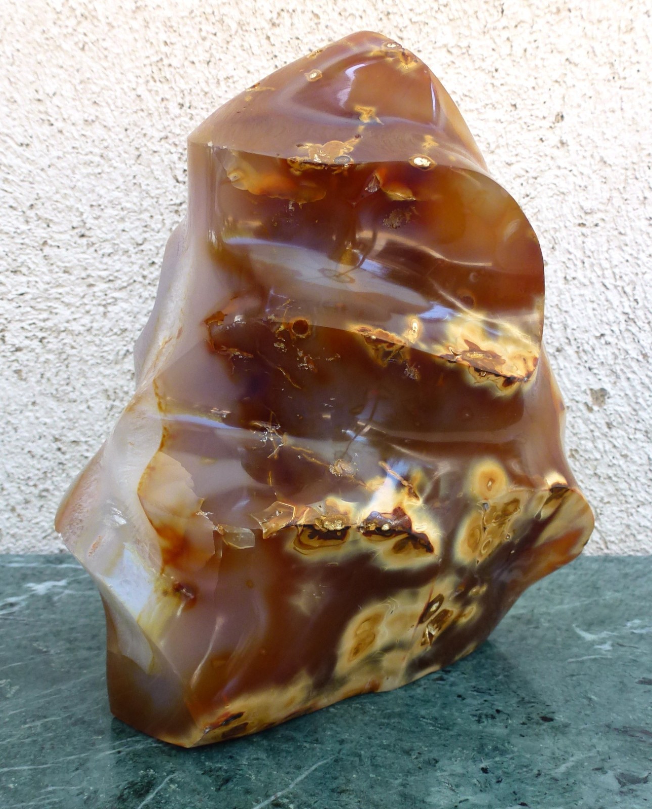 Nice Medium Natural Polished Agate Flame Torch Quartz - 7.9 Lbs. / 3.6 Kg
