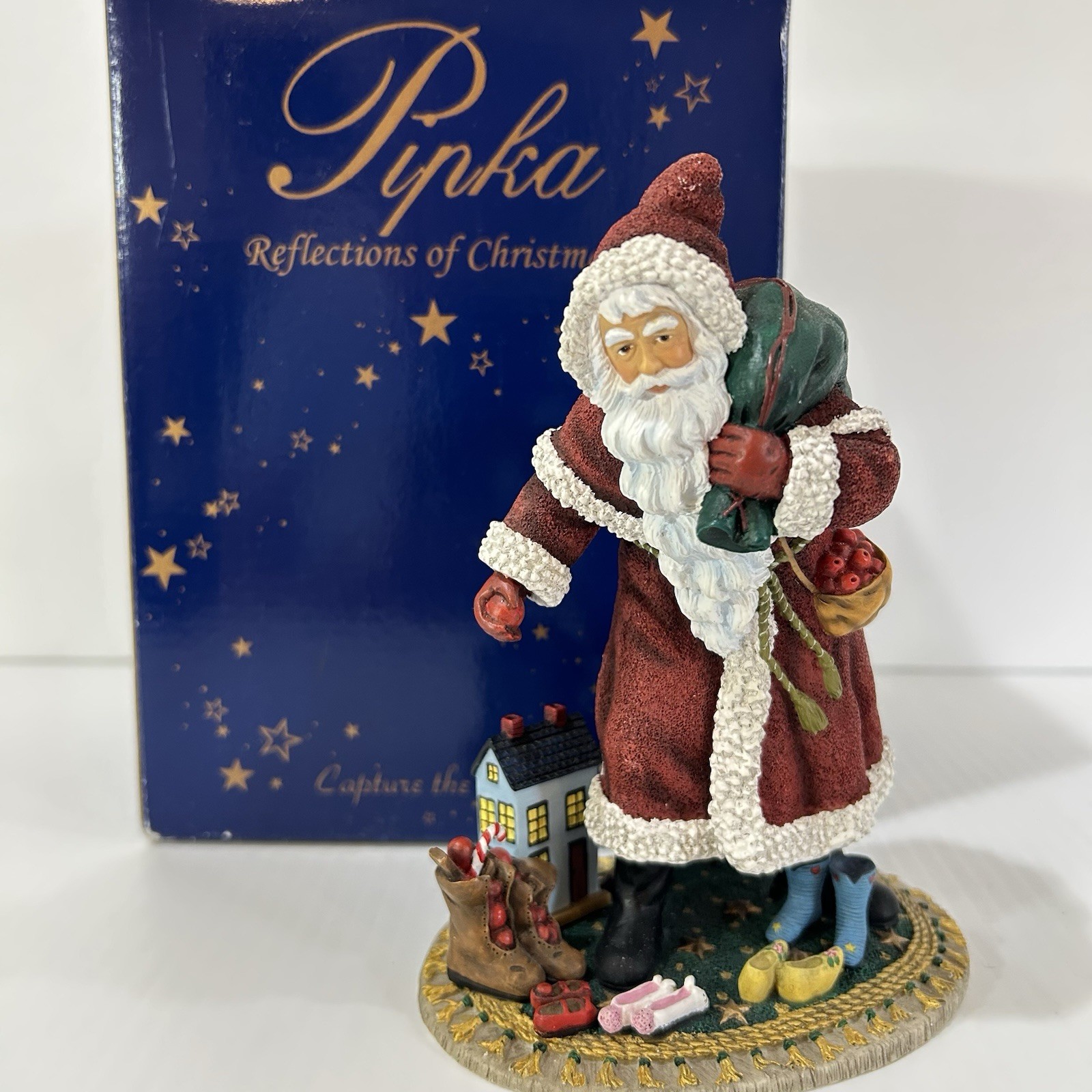 Pipka German St. Nick Santa Figurine #11321 Reflections Of Christmas 6 Pipka German St. Nick Santa Figurine #11321 Reflections Of Christmas 6
