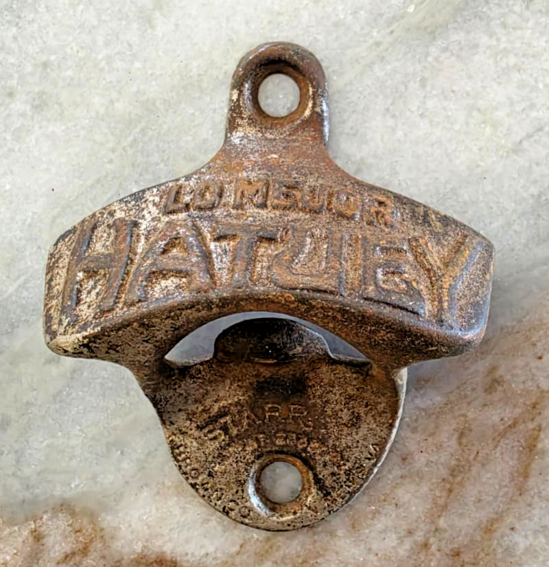 VINTAGE Lo mejor HATUEY Beer VINTAGE Bottle Opener Starr 1950s