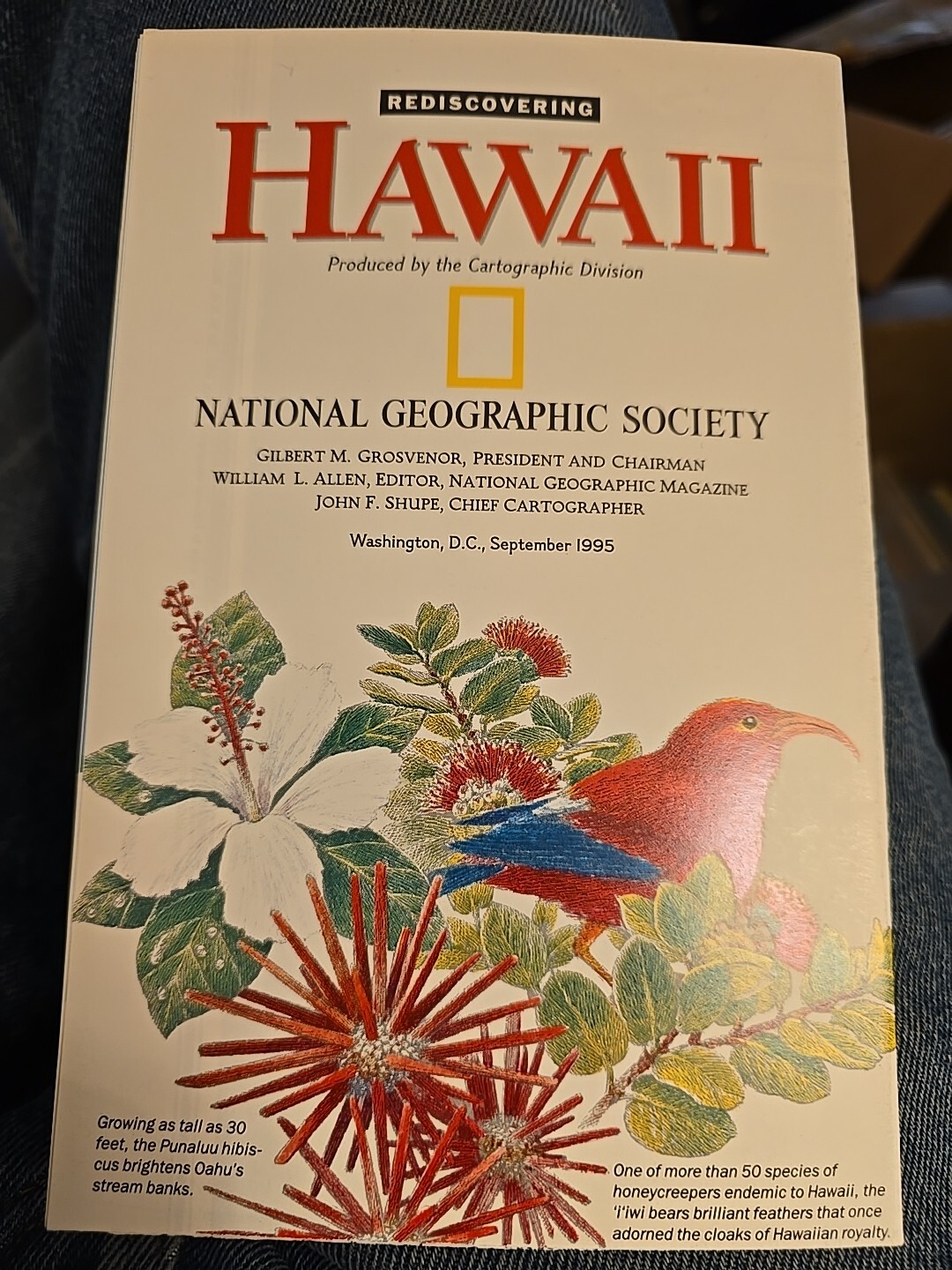National Geographic Rediscovering Hawaii September 1995. 