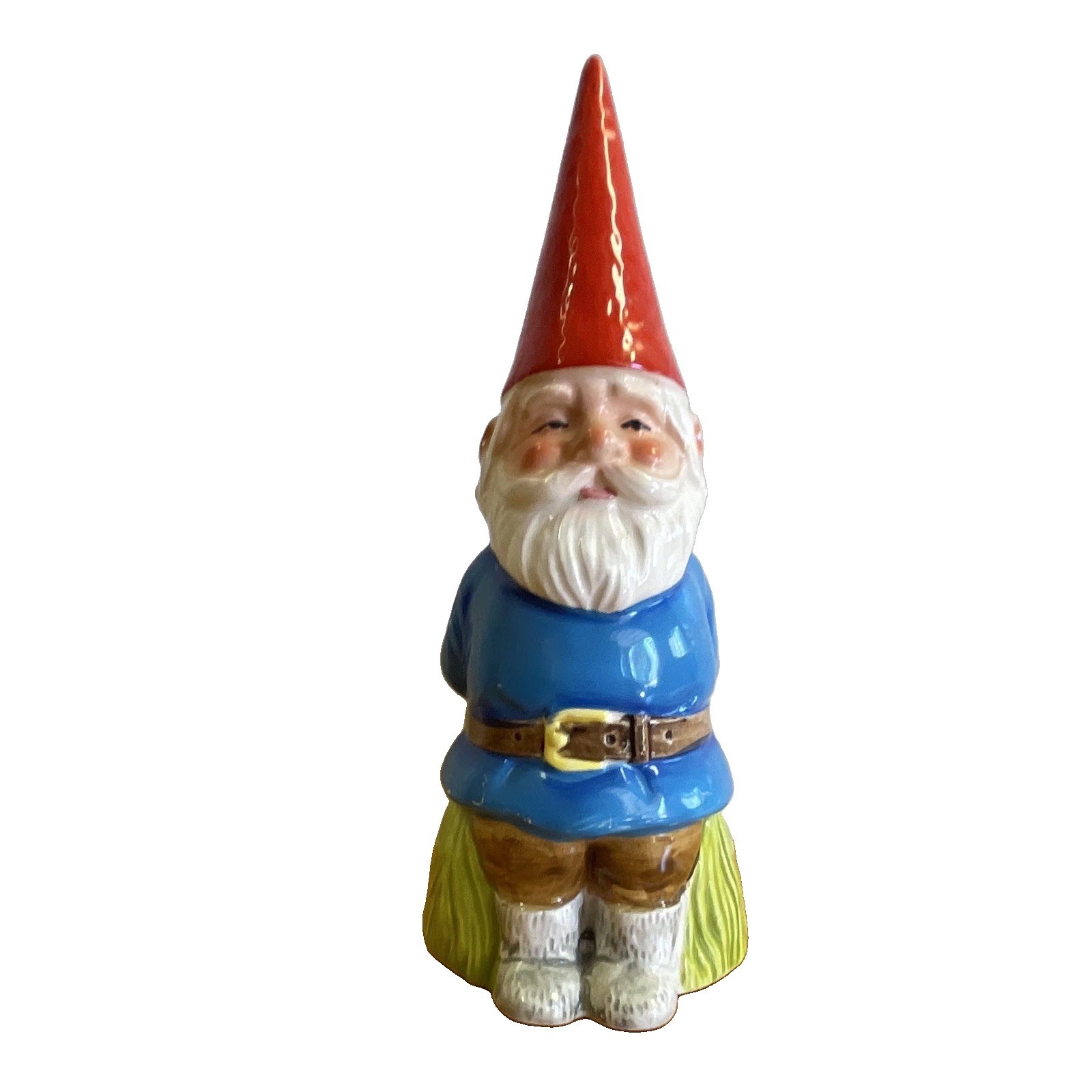Unieboek, B.V. 1980 Painted Ceramic Gnome Figurine, Multicolor