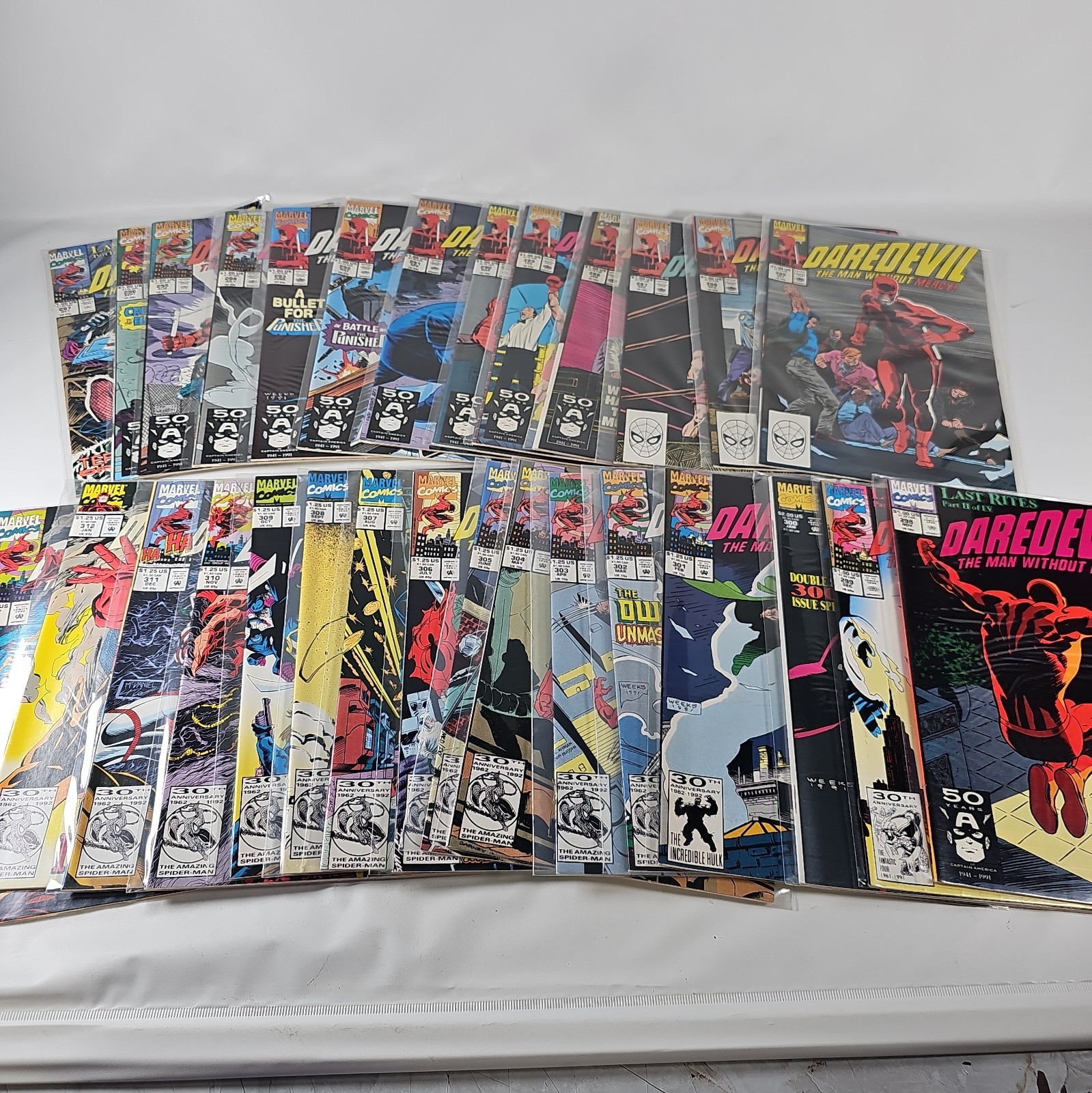 Daredevil #285-313 Marvel Comics Lot Of 29