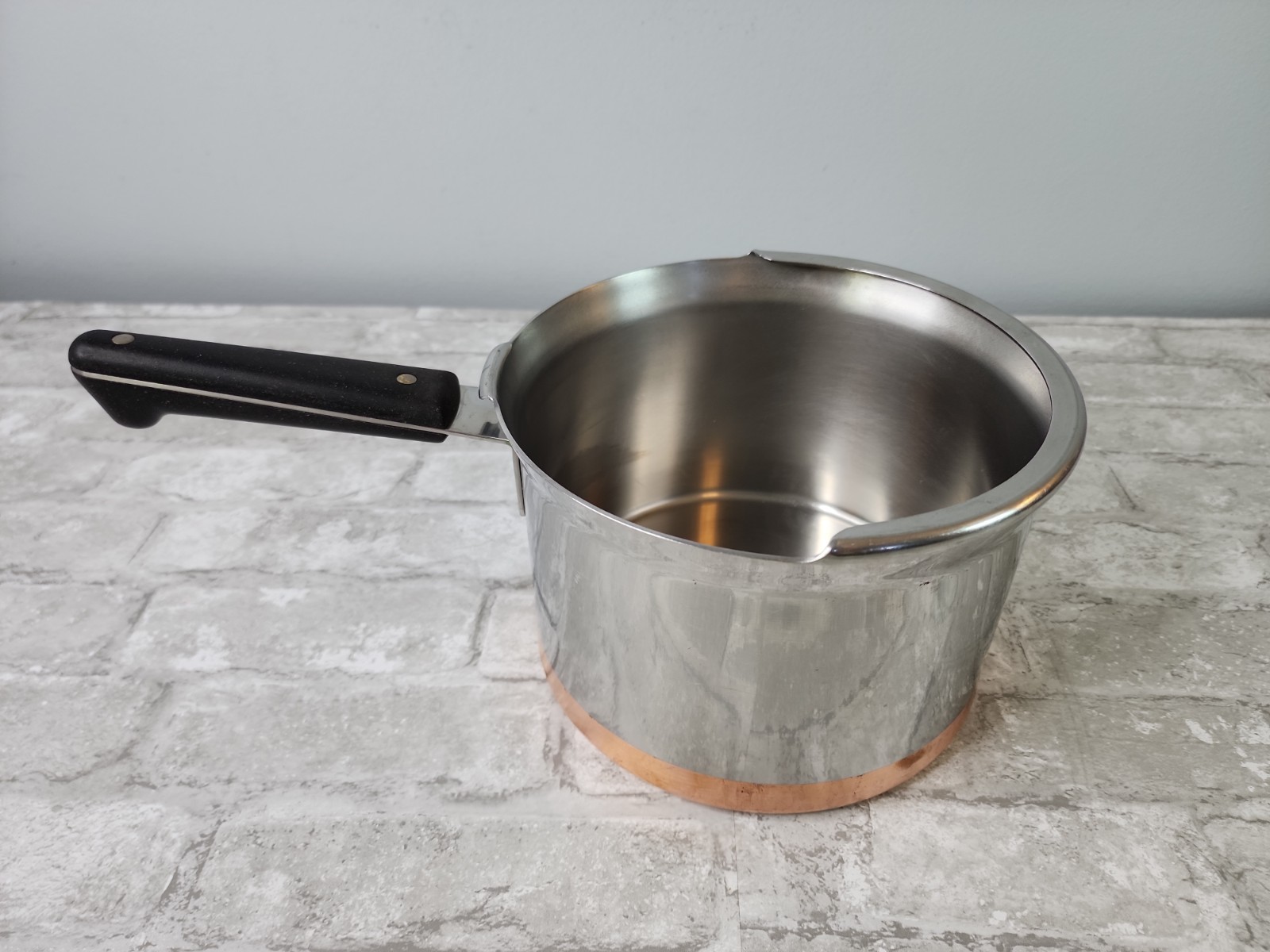Revere Ware 1801 Copper Bottom Stainless Steel Pressure Cooker 4 Qt Base Only